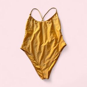 M/L Gold One-Piece Swimsuit